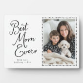 Beste moeder ooit grillige script 1 foto fotoplaat (voorkant)