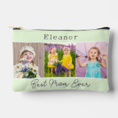 Beste moeder ooit groen 3 foto's Monogrammed Etui (Voorkant)