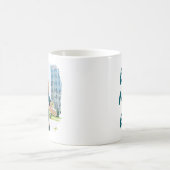 Beste moeder ooit grunge border foto koffiemok (Center)