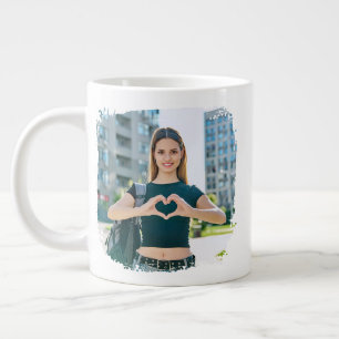 Beste Moeder Ooit Grunge Rand Foto Grote Koffiekop