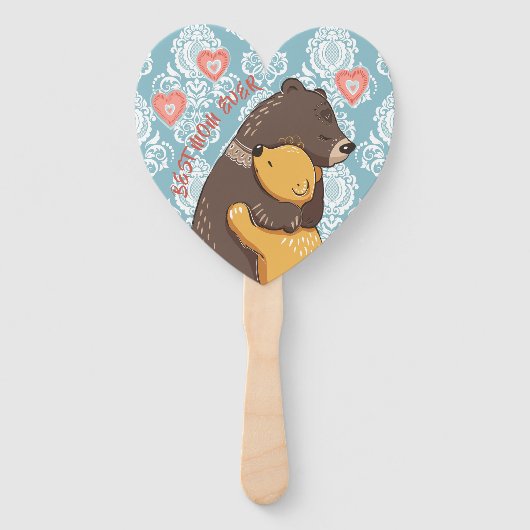 Beste moeder ooit Hand Fan, beste cadeauidee voor  Handwaaier (Achterkant)