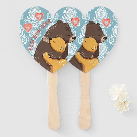 Beste moeder ooit Hand Fan, beste cadeauidee voor Handwaaier (Voorkant en achterkant)