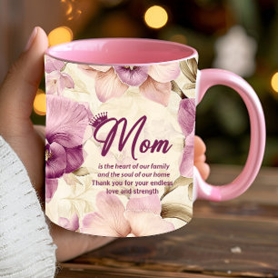 Beste Moeder Ooit Hart Bloemen Foto Kroonmoeder Mok