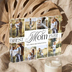 Beste Moeder Ooit Hart Familie Fotocollage aandenk Fotoblokken