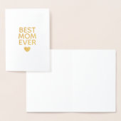 Beste moeder ooit Hart Folie Kaarten (Display)