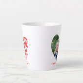 Beste Moeder Ooit Hart Foto - Gepersonaliseerd Cad Latte Mok (Voorkant)