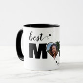 Beste Moeder Ooit Hart Foto Moederdag Mok (Voorkant links)
