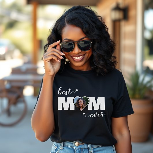 Beste Moeder Ooit Hart Foto Moederdag T-shirt