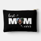 Beste Moeder Ooit Hart Foto Moederdag Zwart Etui (Achterkant)