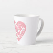 Beste moeder ooit - Hart Latte Mok (Rechterhoek)