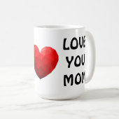 Beste Moeder Ooit Hart Liefde Je Moeder Moederdag  Koffiemok (Voorkant rechts)