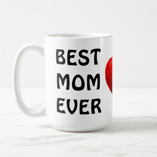 Beste Moeder Ooit Hart Liefde Je Moeder Moederdag  Koffiemok (Links)
