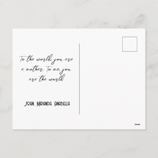 Beste moeder ooit hart moederdag vakantie Briefkaa Feestdagenkaart (Achterkant)