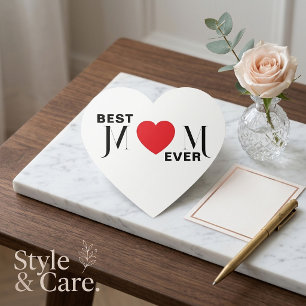 Beste MOEDER Ooit Hart Sticker – Leuke Moeder Cade