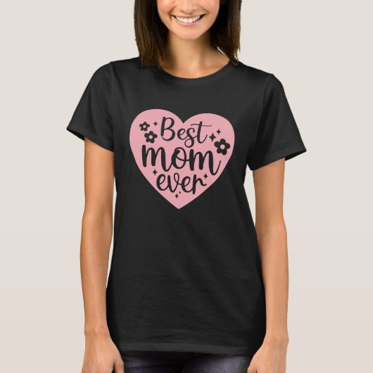 Beste moeder ooit - Hart T-shirt (Voorkant)