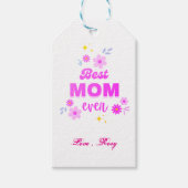 Beste moeder ooit - hartelijk & stijlvol ontwerp cadeaulabel (Voorkant)