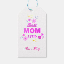 Beste moeder ooit - hartelijk & stijlvol ontwerp cadeaulabel