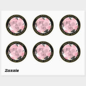 Beste Moeder ooit Harten en Rozen Ronde Sticker (Vel)