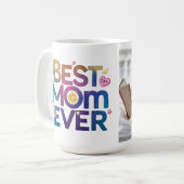Beste Moeder Ooit Hartjes & Bloemen Koffiemok (Voorkant links)