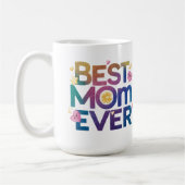 Beste Moeder Ooit Hartjes & Bloemen Koffiemok (Links)