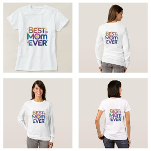 Beste Moeder Ooit Hartjes & Bloemen T-shirt