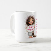 Beste Moeder Ooit Illustratie Mok Cadeau (Voorkant links)