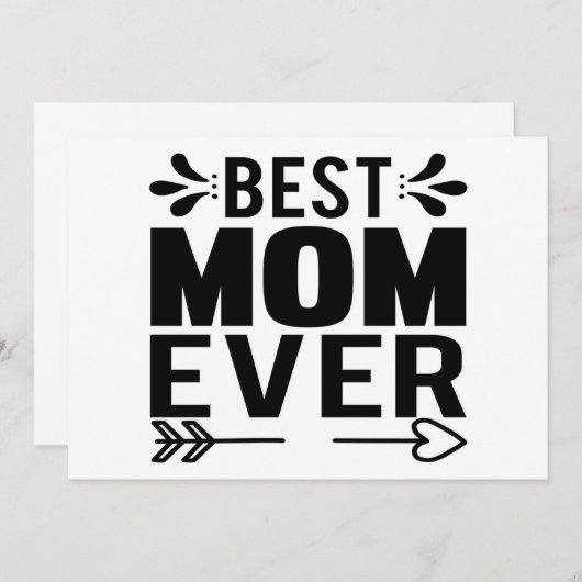 Beste Moeder Ooit! Kaart (Voorkant / Achterkant)