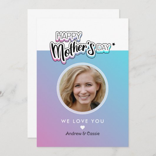 Beste moeder ooit kaart (Voorkant / Achterkant)