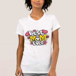 Beste moeder ooit - Kawaii Doodle Style met harten T-shirt