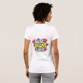Beste moeder ooit - Kawaii Doodle Style met harten T-shirt (Achterkant volledig)