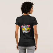 Beste moeder ooit - Kawaii Doodle Style met harten T-shirt (Achterkant volledig)