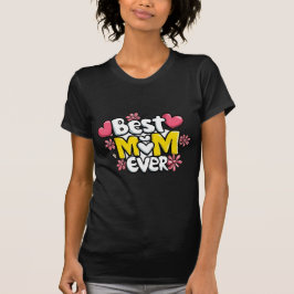 Beste moeder ooit - Kawaii Doodle Style met harten T-shirt
