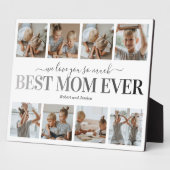Beste Moeder Ooit Kinderen Foto Fotoplaat (Zijkant)
