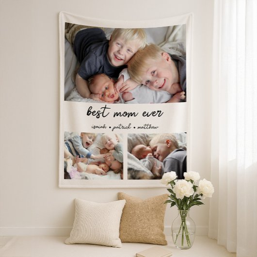 Beste Moeder Ooit Kinderen Namen Fleece Deken