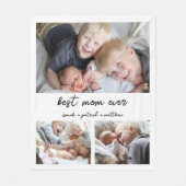 Beste Moeder Ooit Kinderen Namen Fleece Deken (Voorkant)