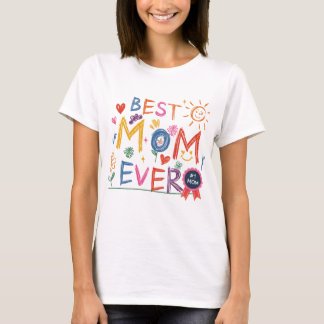 Beste moeder ooit kinderen tekenen t-shirt