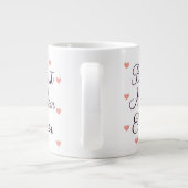 Beste Moeder Ooit Klein Hart Foto Moederdag Grote Koffiekop (Achterkant)