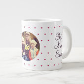 Beste moeder ooit kleine hart foto Moederdag Grote Koffiekop (Voorkant rechts)