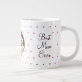 Beste moeder ooit kleine hart foto Moederdag Grote Koffiekop (Rechts)