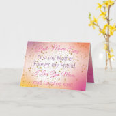 Beste Moeder ooit Kleurrijke Elegante Moderne Moed Kaart (Gele Bloem)