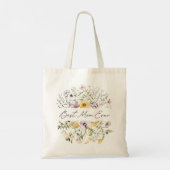 Beste moeder ooit kleurrijke wilde bloem Moederdag Tote Bag (Achterkant)