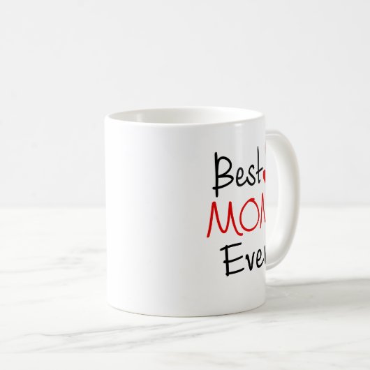 Beste moeder ooit koffie-mok koffiemok (Voorkant rechts)