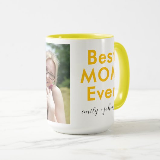 Beste moeder ooit koffie Mok - moeder cadeau van K (Voorkant rechts)