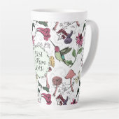 Beste Moeder Ooit Kolibries Bloem Latte Mok (Rechterhoek)