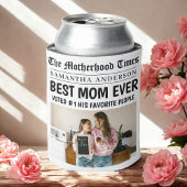 Beste moeder ooit krant aangepaste naam en foto blikjeskoeler