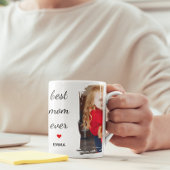 Beste moeder ooit l Aangepaste foto- en teksttypog Mok