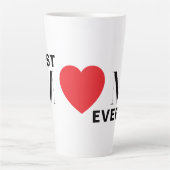 Beste moeder ooit Latte Mok - cadeau voor mama (Voorkant)