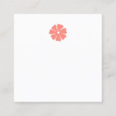 Beste moeder ooit leuk bloemendesign informatiekaartje (Achterkant)