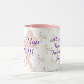 Beste moeder ooit lint Elegante moderne Moederdag Mok (Midden)