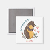 Beste moeder ooit Magnet, gepersonaliseerd cadeau Magneet (Voorkant / Achterkant)